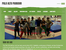 Tablet Screenshot of paloaltoparkour.com